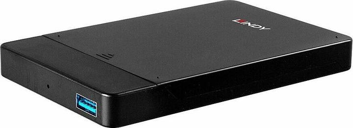 Actual product image Lindy USB 3.0 SATA Enclosure, 2.5 For connecting a 2.5" hard drive or SSD to the USB 3.0 port of the co... (2.5")