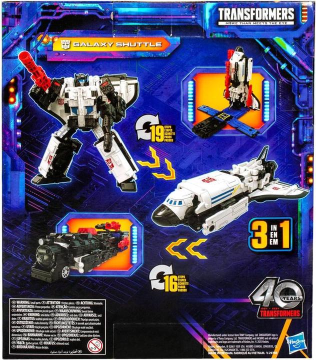 Actual product image Hasbro Transformers Generations Legacy United Leader Class Action Figure Galaxy Shuttle 19 cm