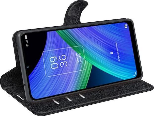 Actual product image MU Classic Litchi Leather Bookcover Series (TCL 20 Pro 5G)