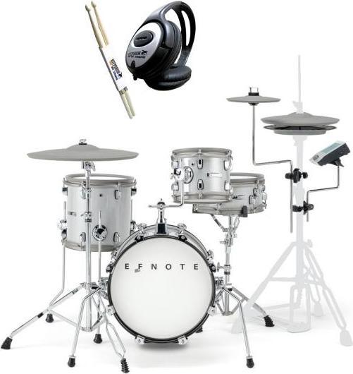 Produktbild Efnote Mini E-Drum Schlagzeug-Set mit Kopfhörer und Sticks (E-Drum)