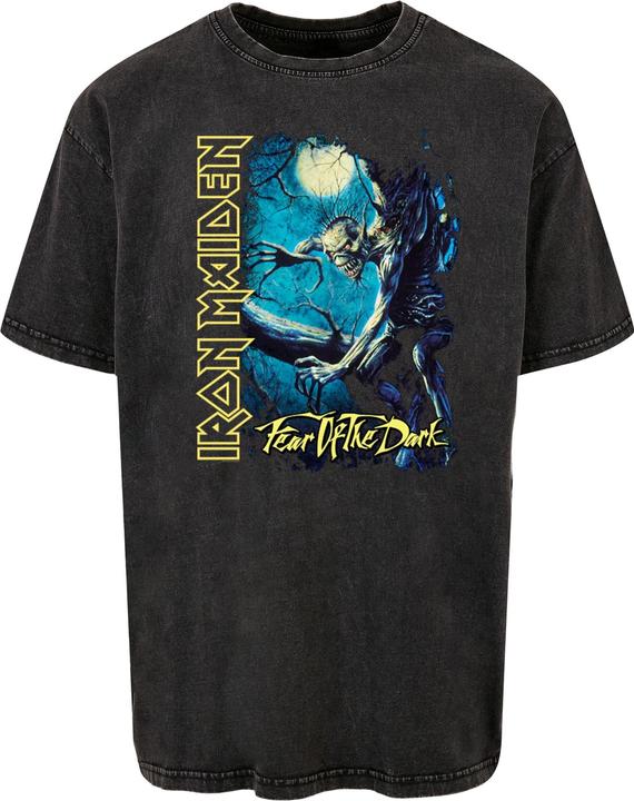Produktbild Merchcode Iron Maiden - Fear of the Dark Acid Washed Heavy Oversized Tee - 114399 (XL)