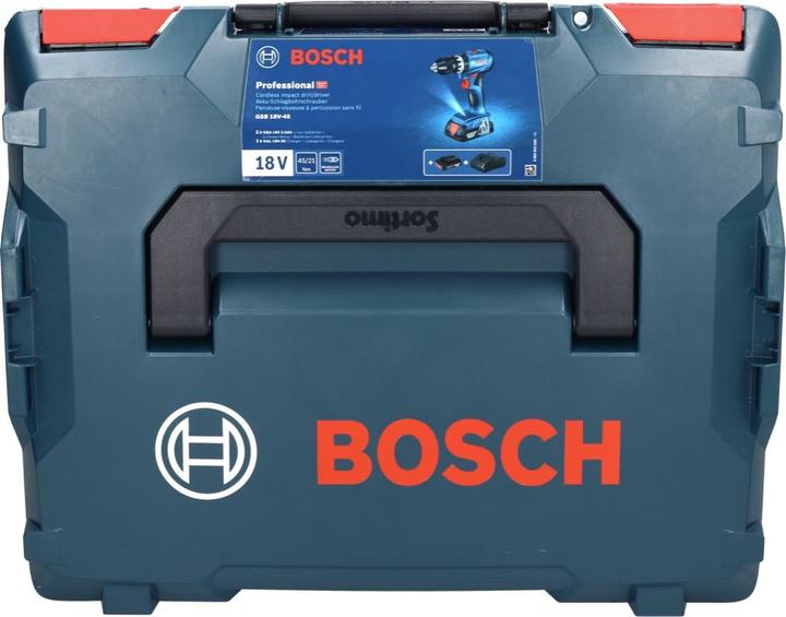 Produktbild Bosch Professional Bosch GSB 18V-45 Akku Schlagbohrschrauber 18 V 45 Nm Brushless + 1x Akku 2,0 Ah + Ladegerät + (Akkubetrieb)