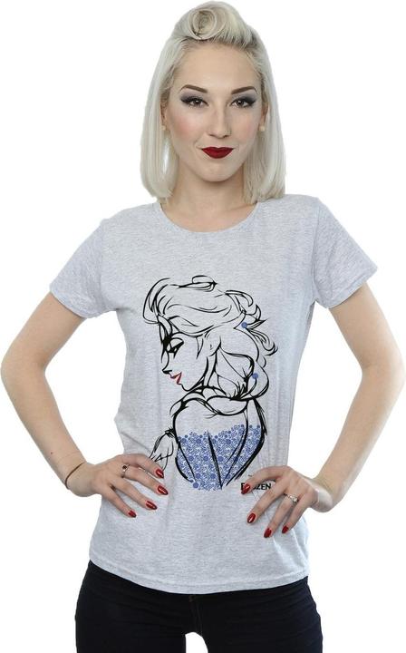 Immagine prodotto Disney Frozen Elsa Sketch Mono Maglietta Donna (XL)