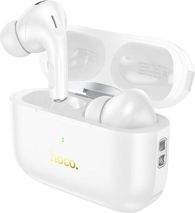Actual product image Hoco - Wireless Earbuds (EW56 Plus) - Active Noise Cancelling, Bluetooth 5.3 - White (ANC, 4 h, Wireless)