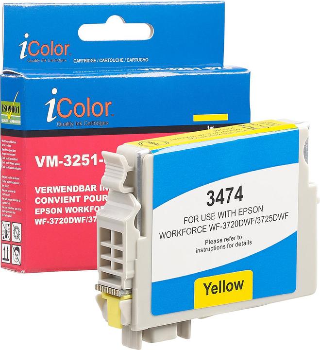 IColor Ink cartridge for Epson printers (replaces T3474 / 34XL), yellow, 14 ml (Y)