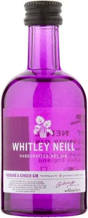 Whitley Neill Rhubarbe &Gingembre Gin sec (1 x 5 cl)