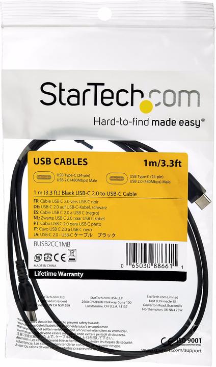Produktbild StarTech USB A—Usb C (1 m, USB 2.0)
