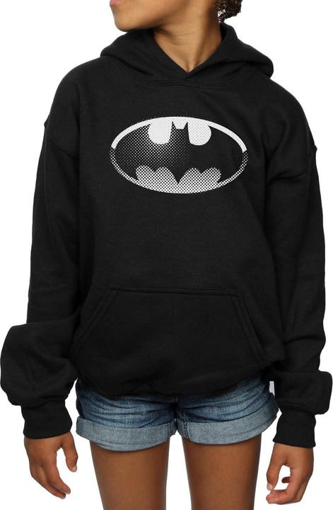 Actual product image Girls Batman Spot Logo Hoodie (140, 146)