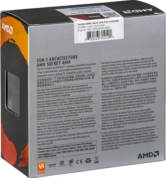 Produktbild AMD Ryzen 5 5500 (AM4, 3.60 GHz, 6 -Core)