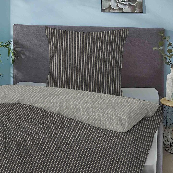 Produktbild Traumschlaf Melange Flanell (Bettwäsche Set, 135x200 cm + 80x80 cm)