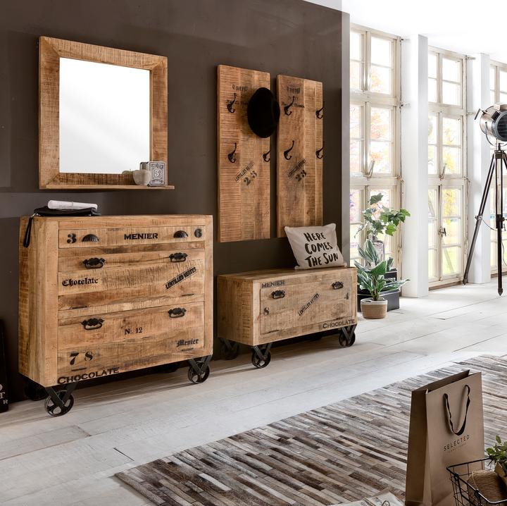 Actual product image SIT Möbel Wardrobe set Rustic natural antique 5-piece