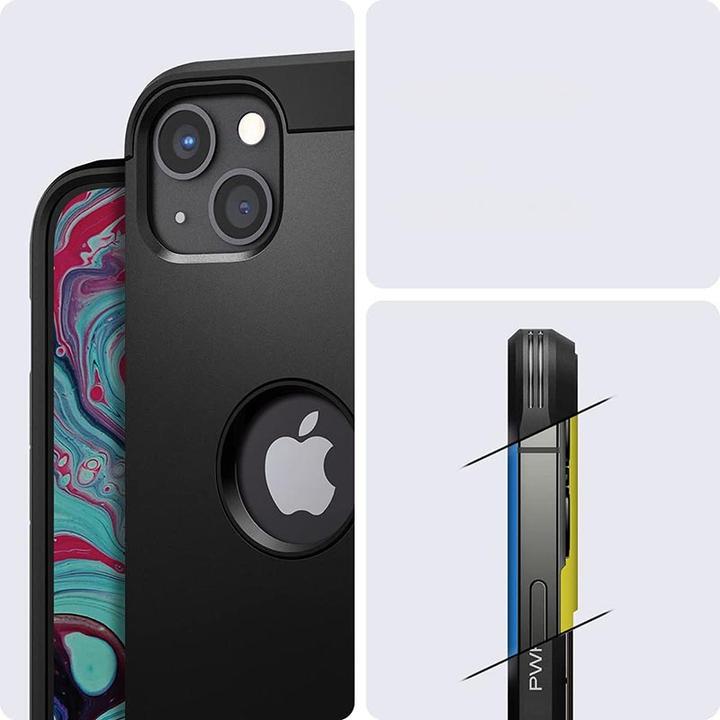 Image du produit Spigen Tough Armor pour iPhone 13 noir (Apple iPhone 13)