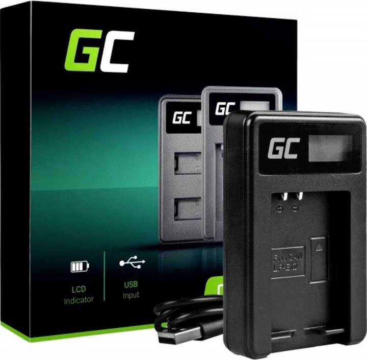 Produktbild GreenCell Kamera Ladegerät LCE12 Passender Akku LiIon