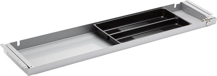 TecLines TUS006A Underbench drawer 186mm deep L, lockable, silver