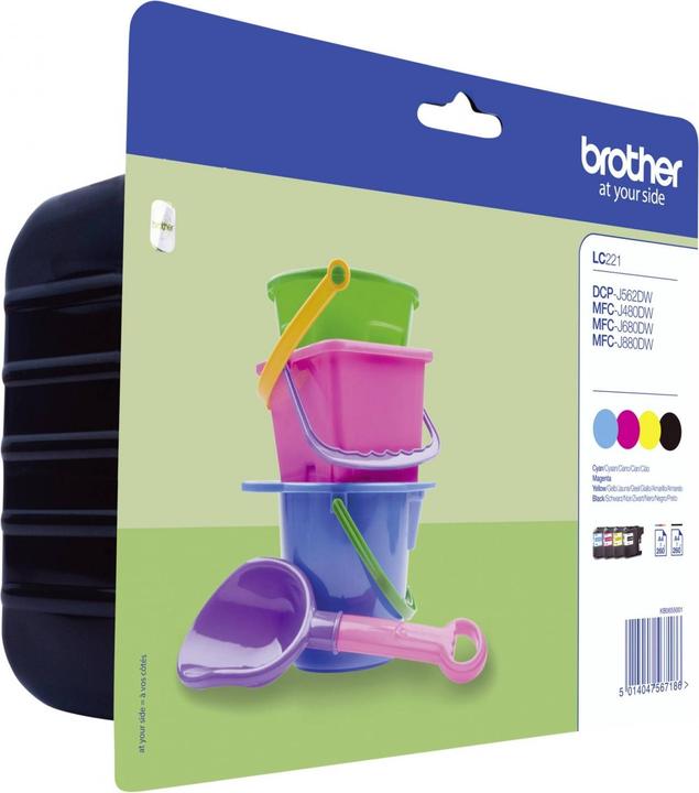 Produktbild Brother 4 INK CARTRS B/C/M/Y W/SEC TAG (M, BK, C, Y)