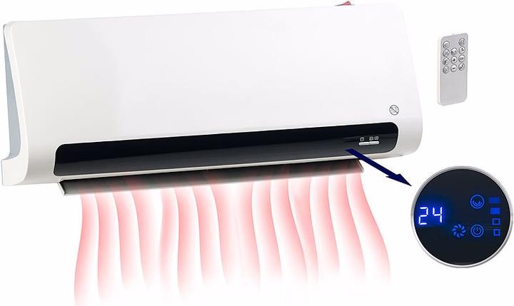 Produktbild Carlo Milano Design-Wand-Heizlüfter mit Thermostat und Oszillation (2.20 W)