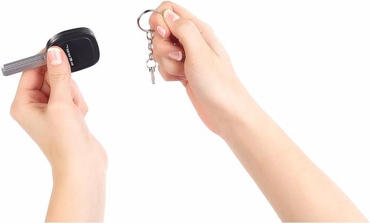 Actual product image VisorTech Car key design personal alarm