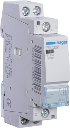 Image du produit Hager Contacteur d'installation 25A ESC226 2NC 230V