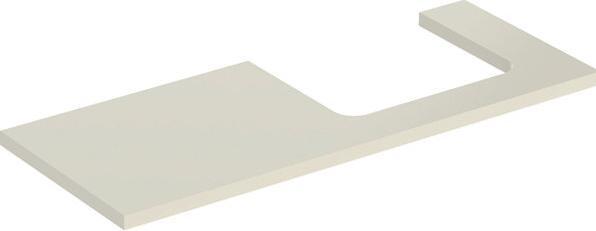 Produktbild Geberit ONE Waschtischplatte, Ausschnitt rechts, 120x3x47 cm, 505.325.00.