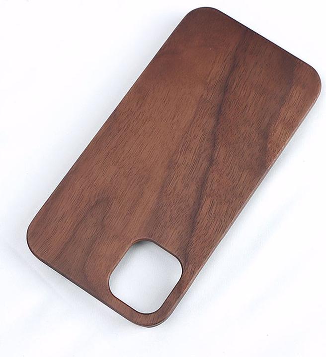 Actual product image Natura Punto iPhone 12 Pro Max walnut wood case, plastic inside (Apple iPhone 12 Pro Max)