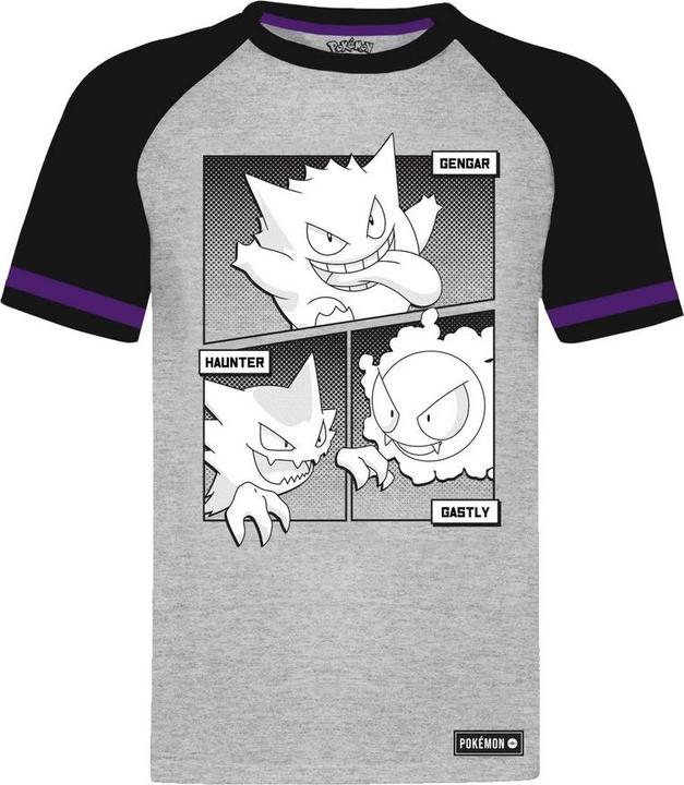 Actual product image Pokémon Unisex Adult Shadow Raglan T-Shirt (S)