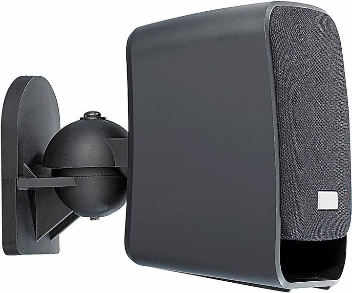 Produktbild Auvisio Kompakt-Halterung für Satelliten-Lautsprecher, 4er-Pack (Wandmontage, Neigbar, Drehbar)