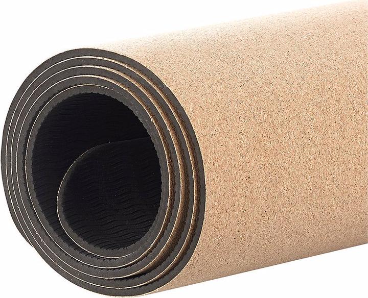Produktbild Newgen medicals Rutschfeste Yoga-Matte aus Kork und Natur-Kautschuk (5 mm)