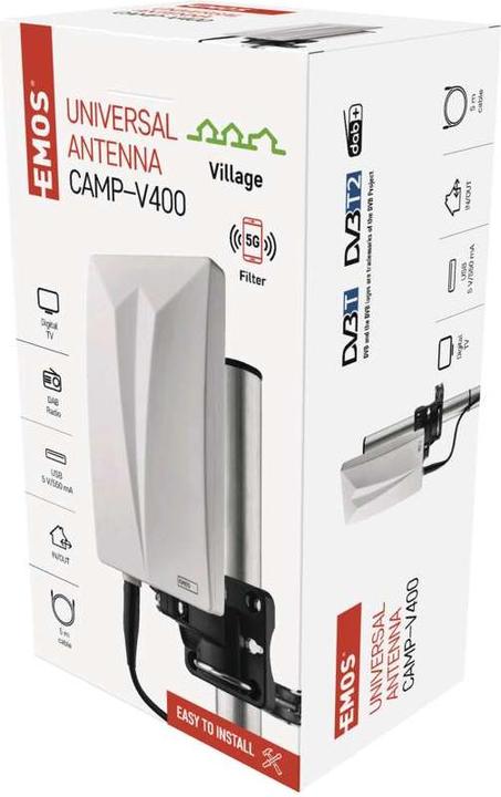 Produktbild Emos Universale Antenne Village Camp–V400 (DVB-T2, DVB-T, DAB+)