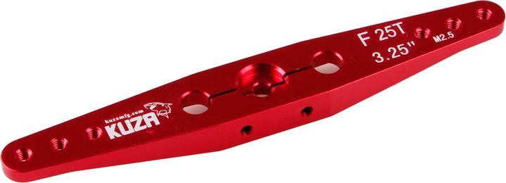 Actual product image Kuza Servo arm 2-arm Futaba 25T 84/72/60mm 3.25" M2,5mm Heavy Duty V2 Aluminium