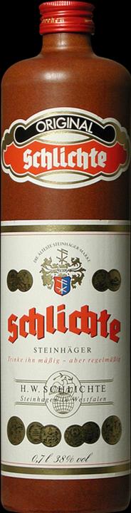 Schwarze und Schlichte Steinhäger Schlichte (1 x 70 cl)