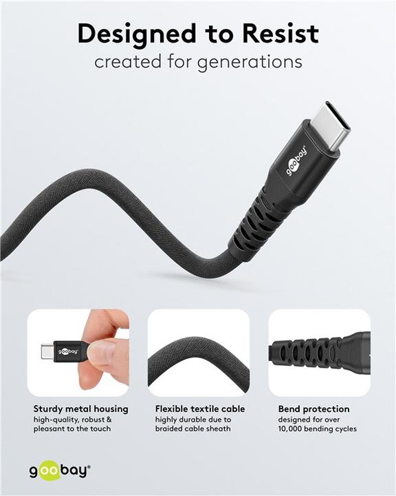Image du produit Goobay 73953 (1 m, USB 2.0, 60 W)