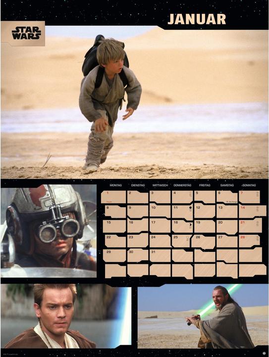 Produktbild Star Wars Broschur XL Kalender 2024 (45 x 30 cm, Deutsch)