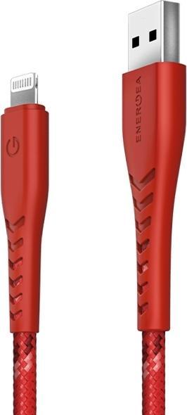 Actual product image Energea cable Nyloflex USB - Lightning Charge and Sync C89 MFI 1.5m czerwony/red (1.50 m, USB 3.2 Gen 1)