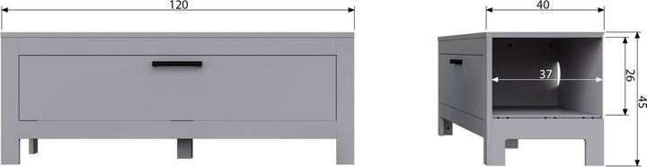 Immagine prodotto Basiclabel Bonk (45 x 120 x 40 cm)