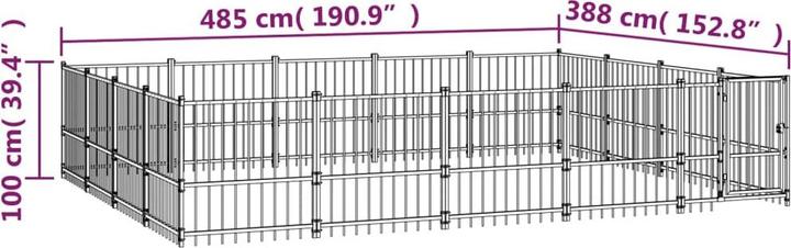 Actual product image VidaXL Shaine (Dog kennel)