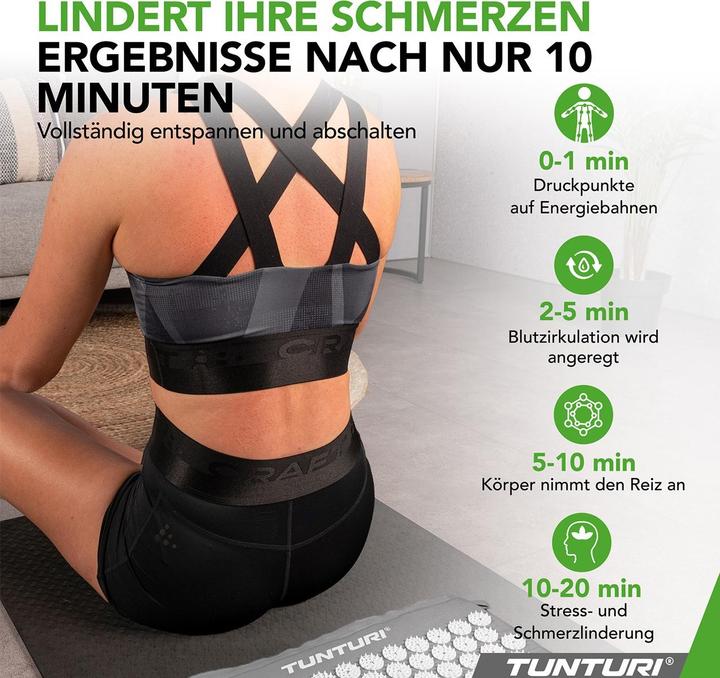 Image du produit Tunturi Akupressur-Matte und -Kissen