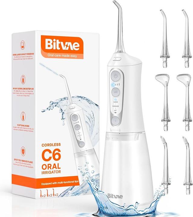 Bitvae - Water Flosser (BVC6) - 6 Nozzels - White