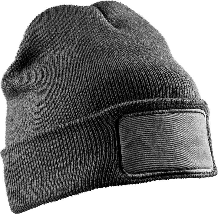 Immagine prodotto Result Berretto unisex adulto a doppia maglia con patch di stampa (Taglia unica)