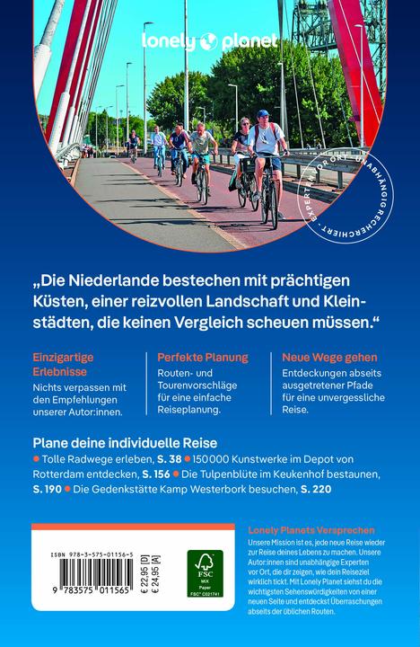 Produktbild Reiseführer Niederlande (Deutsch, Abigail Blasi, Catherine Le Nevez, Sara van Geloven, Barbara Woolsey, Mark Elliott, 2024)