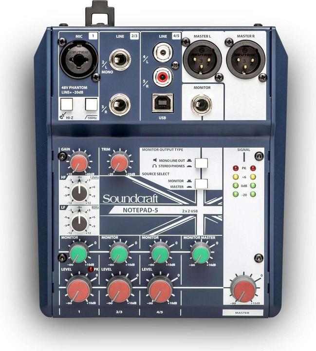 Produktbild Soundcraft Notepad-5 (Studio- und Livemixer)