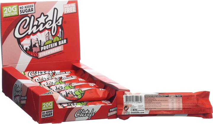 Immagine prodotto Chiefs Protein Bar (Fragola, 12 pz., 660 g)