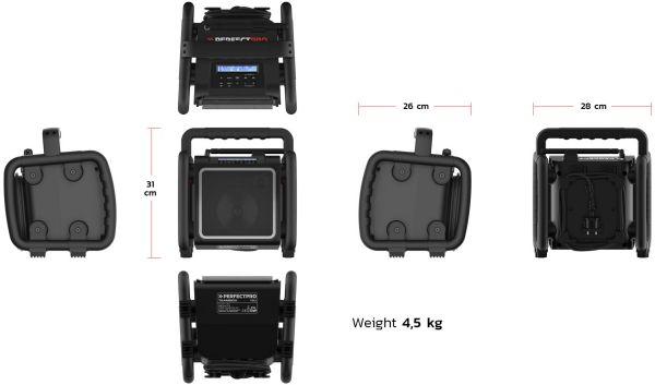 Image du produit PerfectPro Radio DAB+ TEAMBOX noir (DAB+ DAB, FM, Bluetooth)