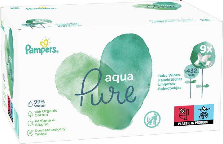 Produktbild Pampers Aqua Pure (432 Stück)