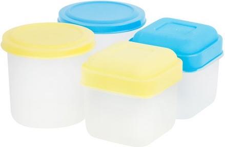 Immagine prodotto Axentia Set di 4 barattoli per erbe/congelatore in plastica