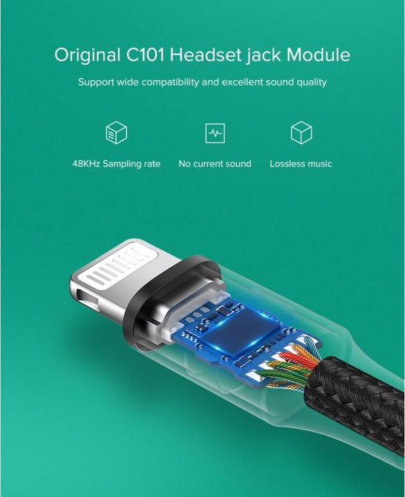 Immagine prodotto Ugreen Adattatore da fulmine a jack da 3,5 mm (Lightning, Presa da 3,5 mm)