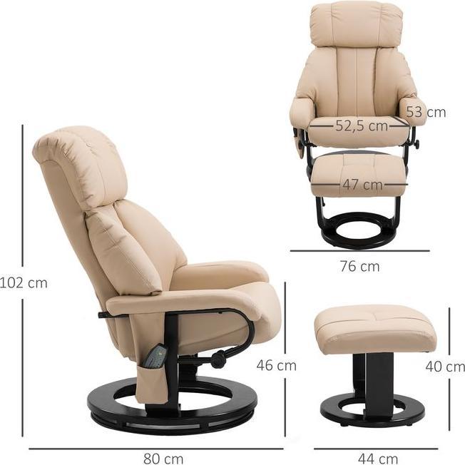 Actual product image Swisshandel24 Recliner with reclining function Massage armchair TV armchair Recliner chair Ergonomic chair