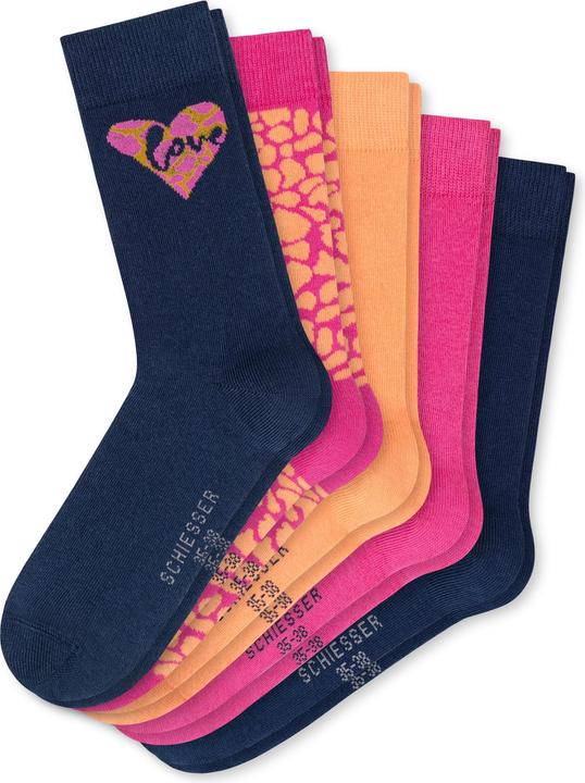 Schiesser 5er Pack Love Kindersocken Mädchen