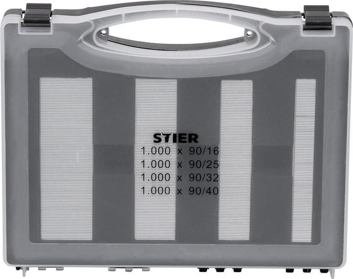 Produktbild Stier Heftklammern Typ 90 im Handwerkerkoffer 16 - 40 mm (1 x)