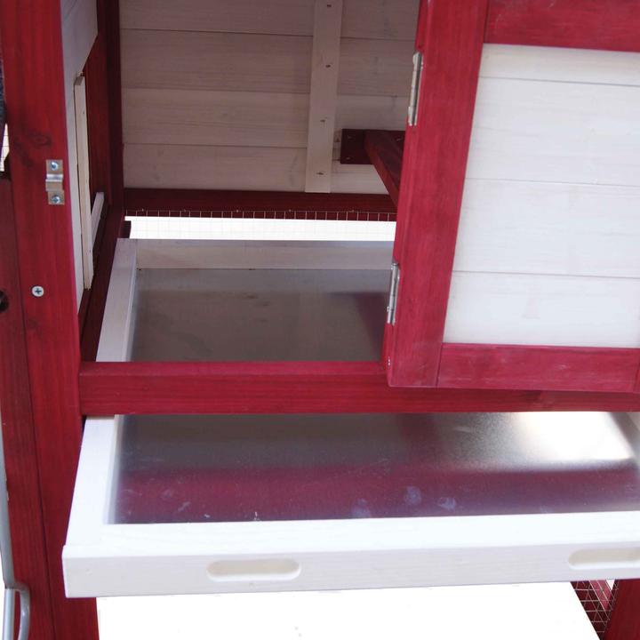 Produktbild Wiltec Hühnerstall 1520x520x920mm Freilauf Tannenholz Hühnerhaus Kotwanne Huhn