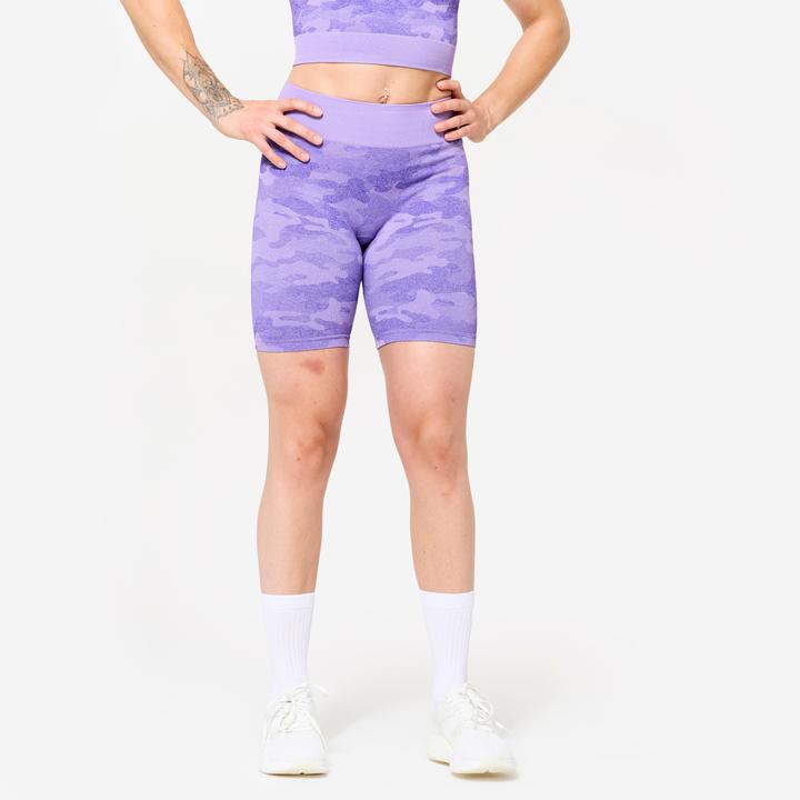Domyos Shorts - violett camouflage